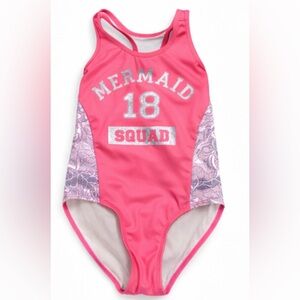 Pink Mermaid Squad Swimsuit